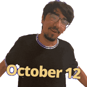 12 October Sticker