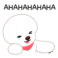Bichon Frise Smile Sticker by pikaole