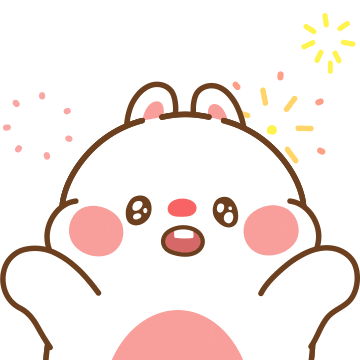 Cute Bunny Wow Sticker by Tonton Friends