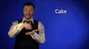 sign language cake GIF by Sign with Robert