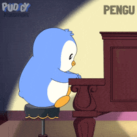 Happy Piano Man GIF by Pudgy Penguins