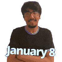 January 8 Sticker