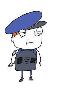 gravatanimando police pm blitz policia Sticker