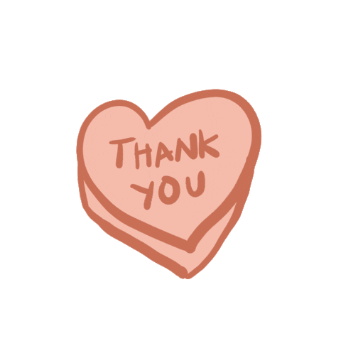 Friends Thank You Sticker by The Closet Lover