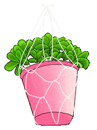 Pink Plant Sticker