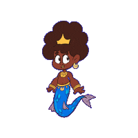 Folktastic brasil amazon brazil mermaid Sticker