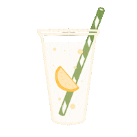 Lemon Tea Drinking Sticker by Demic