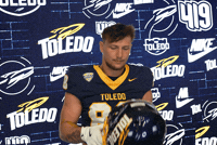 Helmet Toledo Football GIF by Toledo Rockets