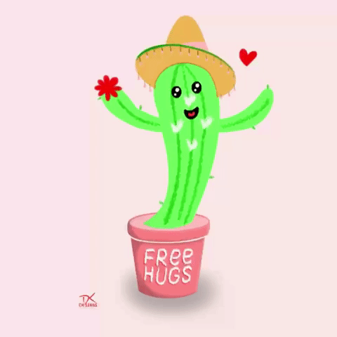 happy cactus dancing
