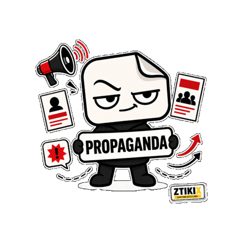 ztikix propaganda misinformation manipulation disinformation Sticker