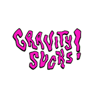 WALLRIDE gravity sucks Sticker
