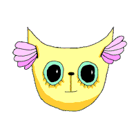 Cat Flowers Sticker