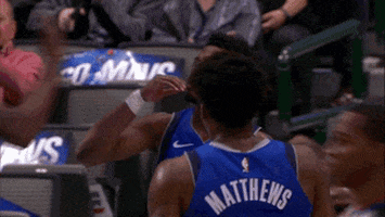 excited dallas mavericks GIF by NBA