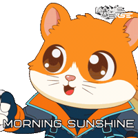 Good Morning Smile Sticker by Hamieverse