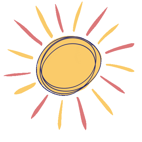 Sun Morning Sticker by Digitales Coworking by Nicole