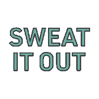 Sweat It Out Sticker by Artistnoize