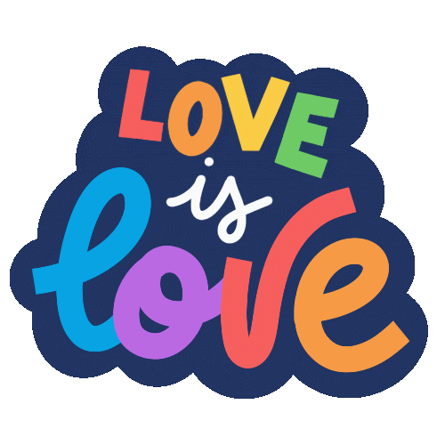 Rainbow Love Sticker