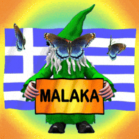 Greek Flag Idiot GIF