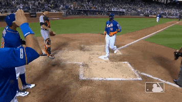 happy home run GIF by New York Mets