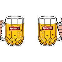 Beer Cheers Sticker by Krusovice