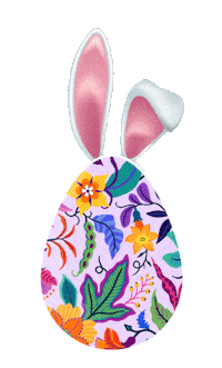 Bunny Easter Sticker by Wisteria Kitchen