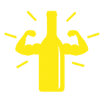 GutsAndGlorious design yellow brand power Sticker