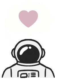 Feelings Astronaut Sticker