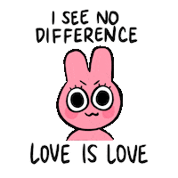 Love Is Love Cat Sticker by Bare Tree Media