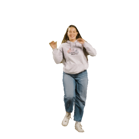 Happy Dance Sticker by Plesno Mesto