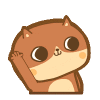 Cat Hello Sticker by DinDong