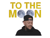 To The Moon Crypto Sticker