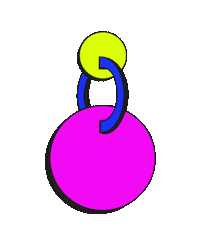 ninaspina neon colores earrings colorfull Sticker