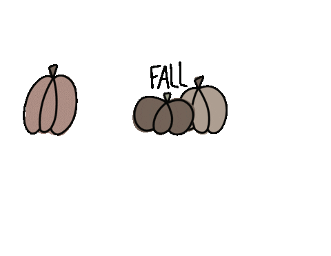 augustartbyemily giphyupload fall october pumpkins Sticker