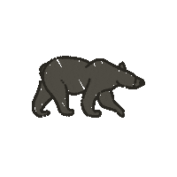 mtnandmoor nature bear wild black bear Sticker