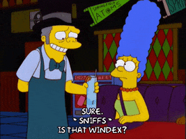 marge simpson blue beehive GIF