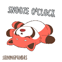 Sleepy Red Panda Sticker