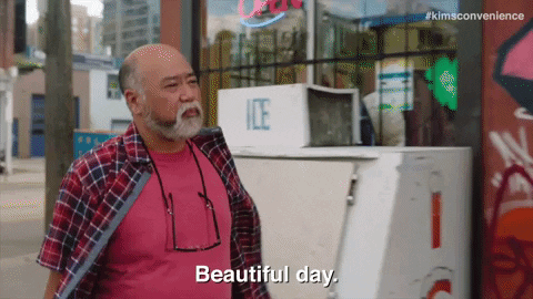 Beautiful Day Weather GIF by Kim's Convenience