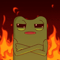 On Fire Judging You GIF by fwogs