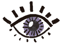 Purple Eye Sticker
