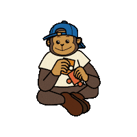 Chimpanzee Sticker by LIKELION