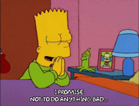 pray bart simpson GIF