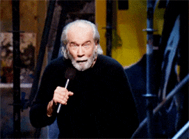 george carlin i make stuff sometimes GIF