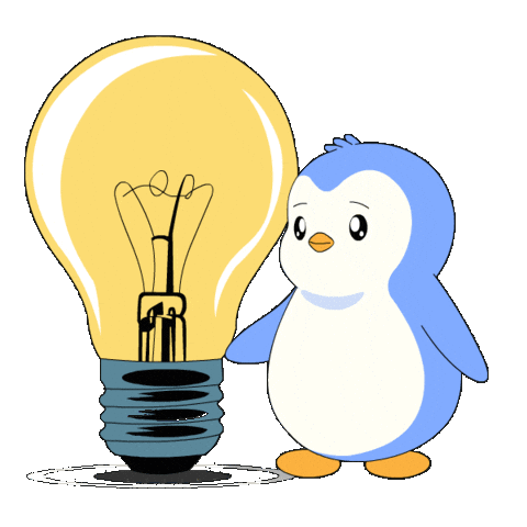 Think I Got It Sticker by Pudgy Penguins