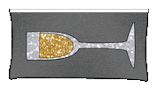 Glitter Champagne Sticker