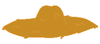 Straw Hat Loop Sticker