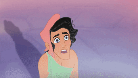 Scared Cartoon GIF by Gods'School / The Olympian gods