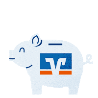 berlinervolksbank money sparen volksbank schwein Sticker