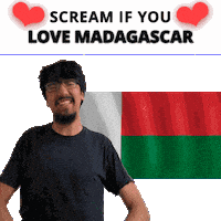 Madagascar Flag Mg Sticker
