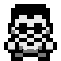 Circling 8 Bit Sticker