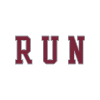 Run Sticker by Santa Clara Broncos